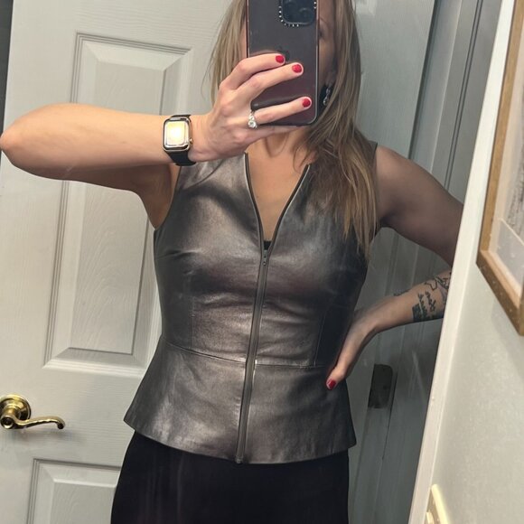 Trina Turk Jackets & Blazers - Trina Turk Leather Vest